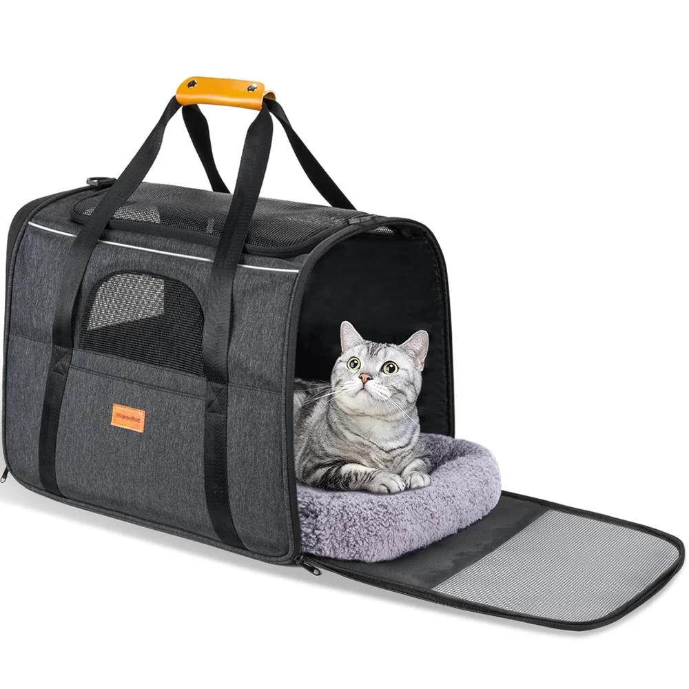 Cat Carrier Soft Portable Pet Carrier for Small Medium Cats Dogs Puppy up to 14lbs Airline Approved Dog Carrier