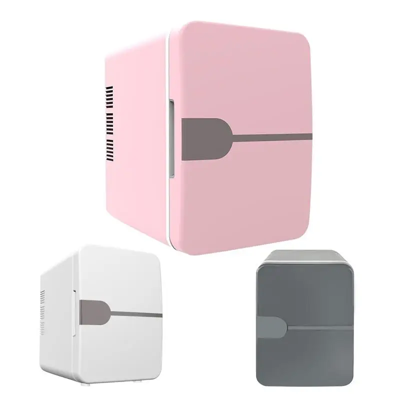 6L car mini Fridge Beauty Cosmetics Mask Makeup Skincare Refrigerator DC 12V / AC 220V Heated Cooling Dormitory Refrigerator