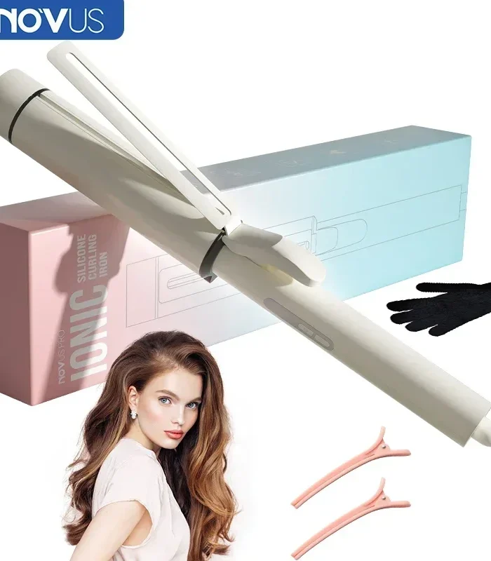 NOVUS 40MM Hair Curlers 4000W Negative Ion Ceramic Care Big Wand Wave Hair Styler Curling Irons Fast Heating Wavers Styling Tool