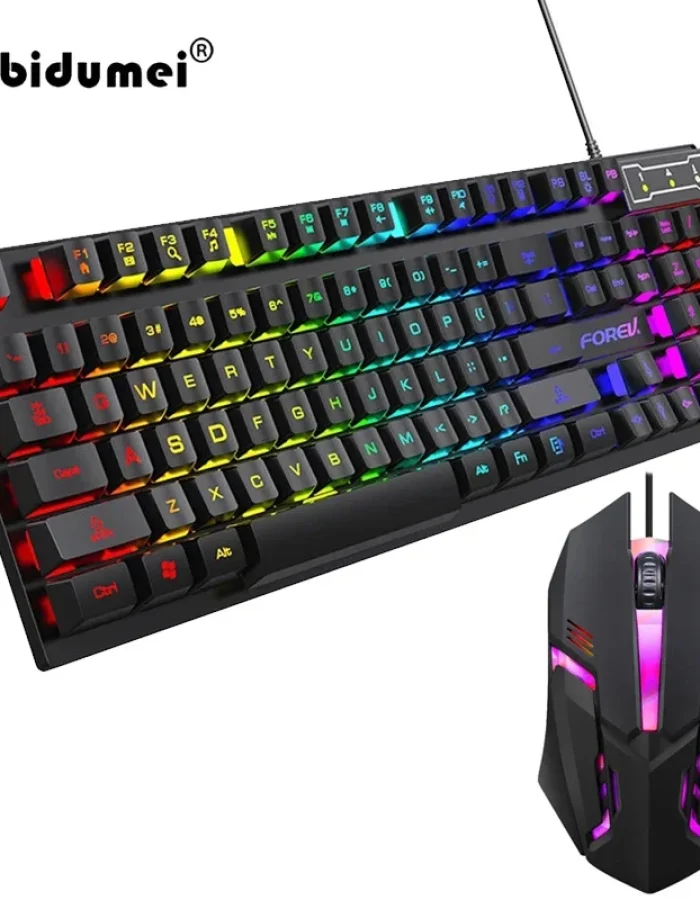 104 key Backlit Mechanical Keyboard Wired Gaming Keyboard waterproof Luminous keyboard And Mouse Set for Gamer PC Laptop Office